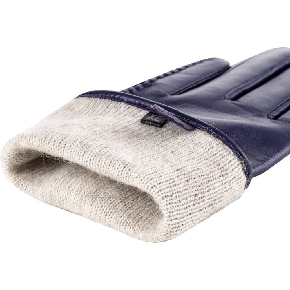Women's Genuine Sheepskin Leather Gloves Winter Warm Driving Gloves Purple - Picture 5 of 7
